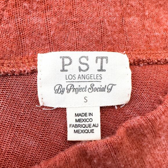 Pumpkin Spice Ribbed V-Neck Long Sleeve Top Lightweight Sweater Small NWT - Picture 8 of 10